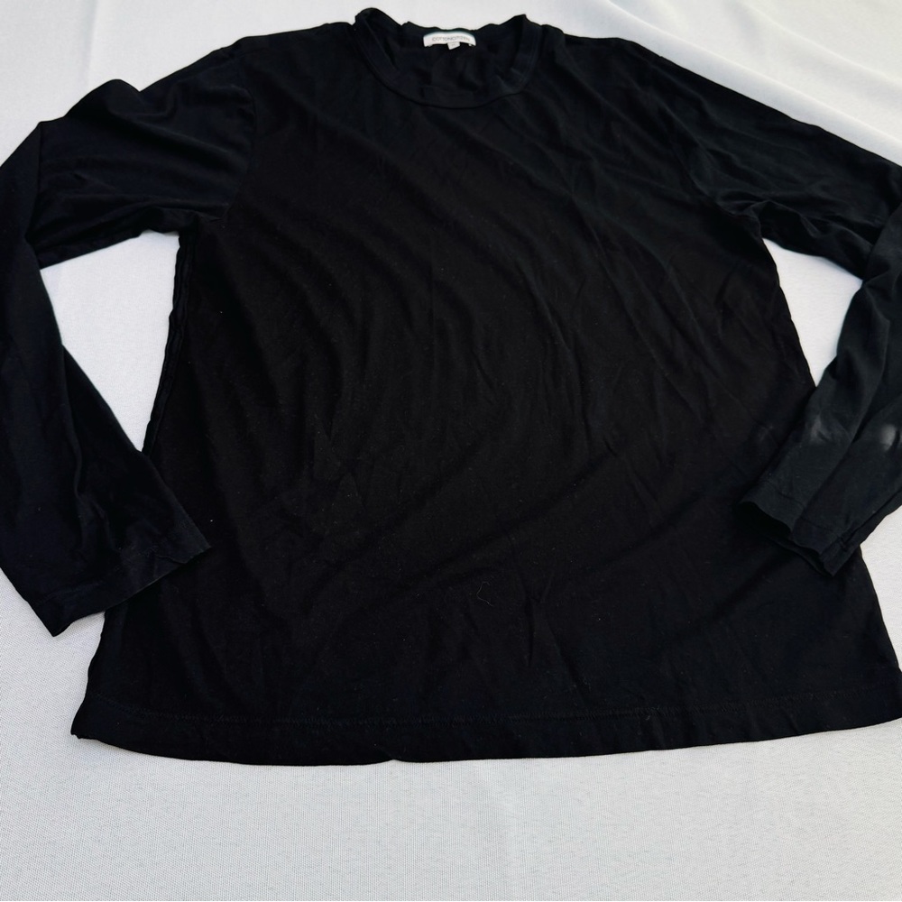 Cotton Citizen Black Long Sleeve Crew Tee